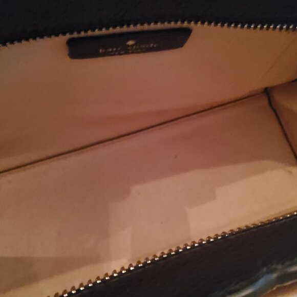 Kate Spade NY Black Pebble Leather Satchel with Crossbody Strap - Picture 5 of 10